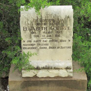 COETZEE Elizabeth 1913-1932