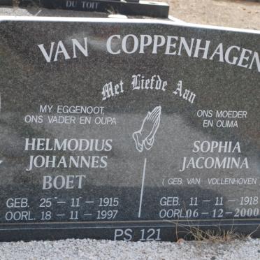 COPPENHAGEN Helmodius Johannes, van 1915-1997 &amp; Sophia Jacomina VAN VOLLENHOVEN 1918-2000