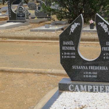CAMPHER Daniel Hendrik 1912-1996 &amp; Elsie Frederika 1917-2002 :: CAMPHER Susanna Frederika 1943-2007