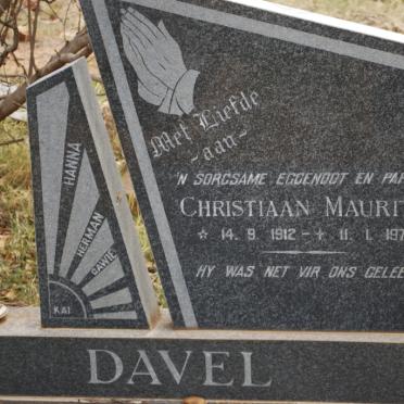 DAVEL Christiaan Mauritz 1912-1974