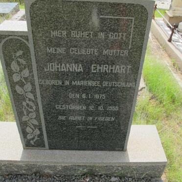 EHRHART Johanna 1875-1959