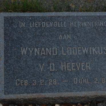 HEEVER Wynand Lodewikus, v.d. 1928-1936