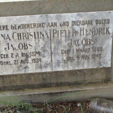 JACOBS Pieter Hendrik 1869-1940 &amp; Anna Christina 1874-1934