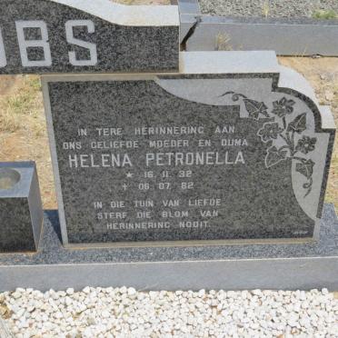 JACOBS Johannes Tobias 1928-1982 &amp; Helena Petronella 1932-1982