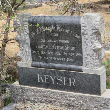 KEYSER Jeanne Francoisse 1880-1964