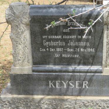 KEYSER Gysbertus Johannes 1882-1945