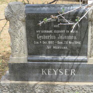 KEYSER Gysbertus Johannes 1882-1945