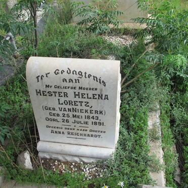 LORETZ Hester Helena nee VAN NIEKERK 1843-1891