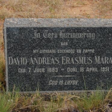 MARAIS David Andreas Erasmus 1883-1951