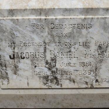 MARAIS Jacobus Daniel 1881-1935