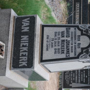 NIEKERK David Johannes, van 1869-1948