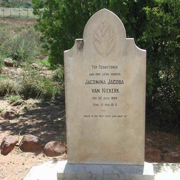 NIEKERK Jacomina Jacoba, van 1864-1936