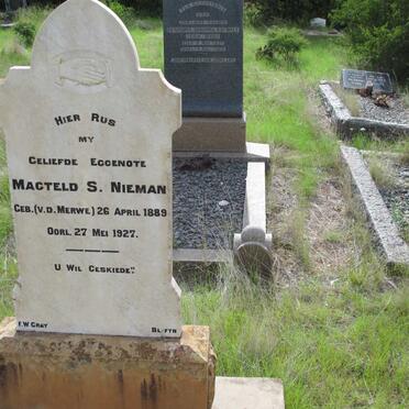NIEMAN Magteld S. nee v.d.MERWE 1889-1927