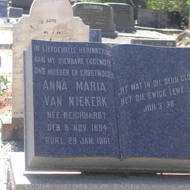 NIEKERK Anna Maria, van nee REICHHARDT 1894-1961