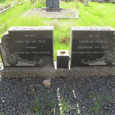 OLST Coenraad Francois Theodoor, van 1860-1921 &amp; Emma Ida STEBBING 1869-1915