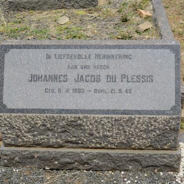 PLESSIS Johannes Jacob, du 1883-1965