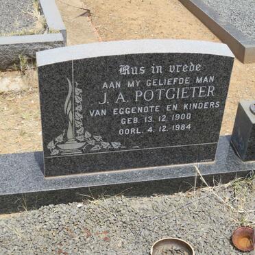 POTGIETER J.A. 1900-1984 &amp; P.W.S. 1907-2002