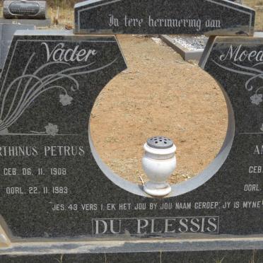 PLESSIS Marthinus Petrus, du 1908-1983 &amp; Anna Maria 1940-