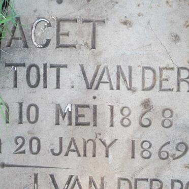 Poel Du Toit, van der 1868-1869 :: VAN DER POEL Albertus P.J. 1865-1870 :: VAN DER POEL Christoffel F. Du Toit 1869-1870