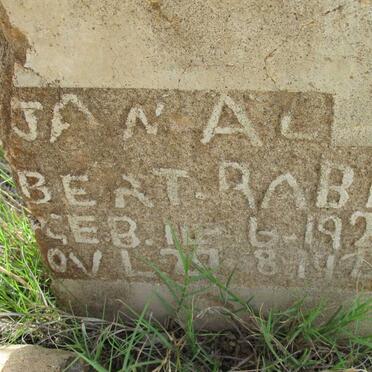 RABIE Jan Albert 1920-1920