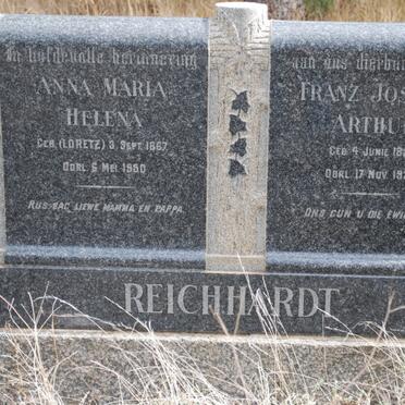 REICHHARDT Franz Joseph Arthur 1859-1928 &amp; Anna Maria Helena LORETZ 1867-1960