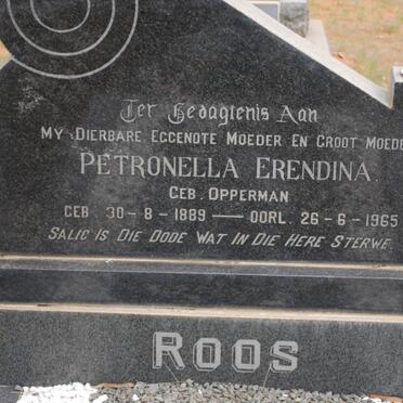 ROOS Petronella Erendina nee OPPERMAN 1889-1965
