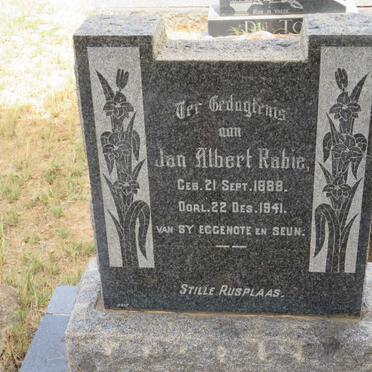 RABIE Jan Albert 1888-1941