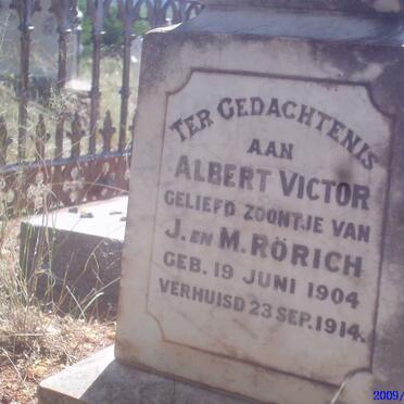 RORICH Albert Victor 1904-1914