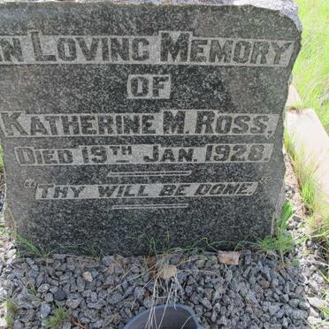 ROSS Katherine M.  -1928