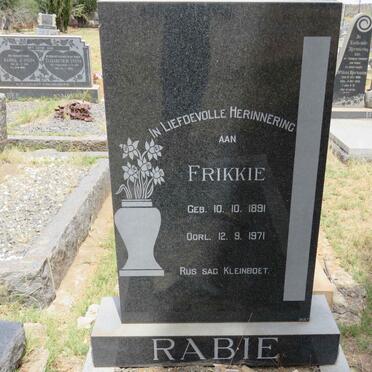RABIE Frikkie 1891-1971