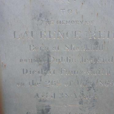 REID Laurence -1869