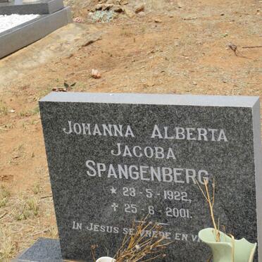 SPANGENBERG Johanna Alberta Jacoba 1922-2001