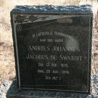 SWARDT Andries Johannes Jacobus, de 1870-1946