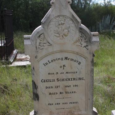 SCHICKERLING Cecilia -1914 :: SCHICKERLING John 1831-1877 :: SCHICKERLING John Gibbon 1855-1915