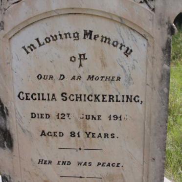 SCHICKERLING Cecilia -1914 :: SCHICKERLING John 1831-1877 :: SCHICKERLING John Gibbon 1855-1915