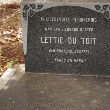 TOIT Lettie, du