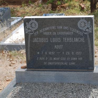 TERBLANCHE Jacobus Louis 1892-1977