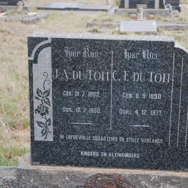 TOIT J.A., du 1889-1950 &amp; C.F. 1890-1977