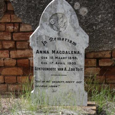 TOIT Anna Magdalena, du 1848-1905