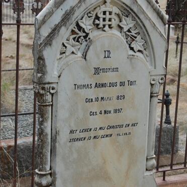 TOIT Thomas Arnoldus, du 1829-1897