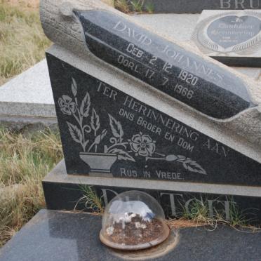 TOIT David Johannes, du 1920-1966