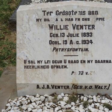 VENTER Willie 1893-1934