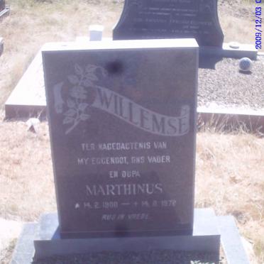 WILLEMSE Marthinus 1900-1972