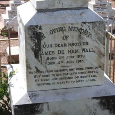 WALL James Denham 1879-1913