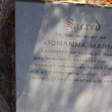 WARD Johanna Maria 1851-1855