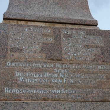 6. Anglo Boer War monument