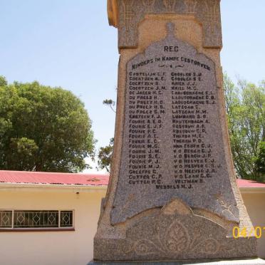 06. Memorial plaque / Gedenkplaat - Kinders in kampe gesterf