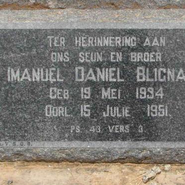 BLIGNAUT Imanuel Daniel 1934-1951
