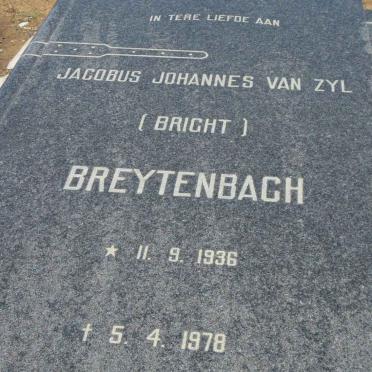 BREYTENBACH Jacobus Johannes van Zyl 1936-1978