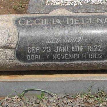 BOTHA Cecilia Helena nee GOUS 1922-1962